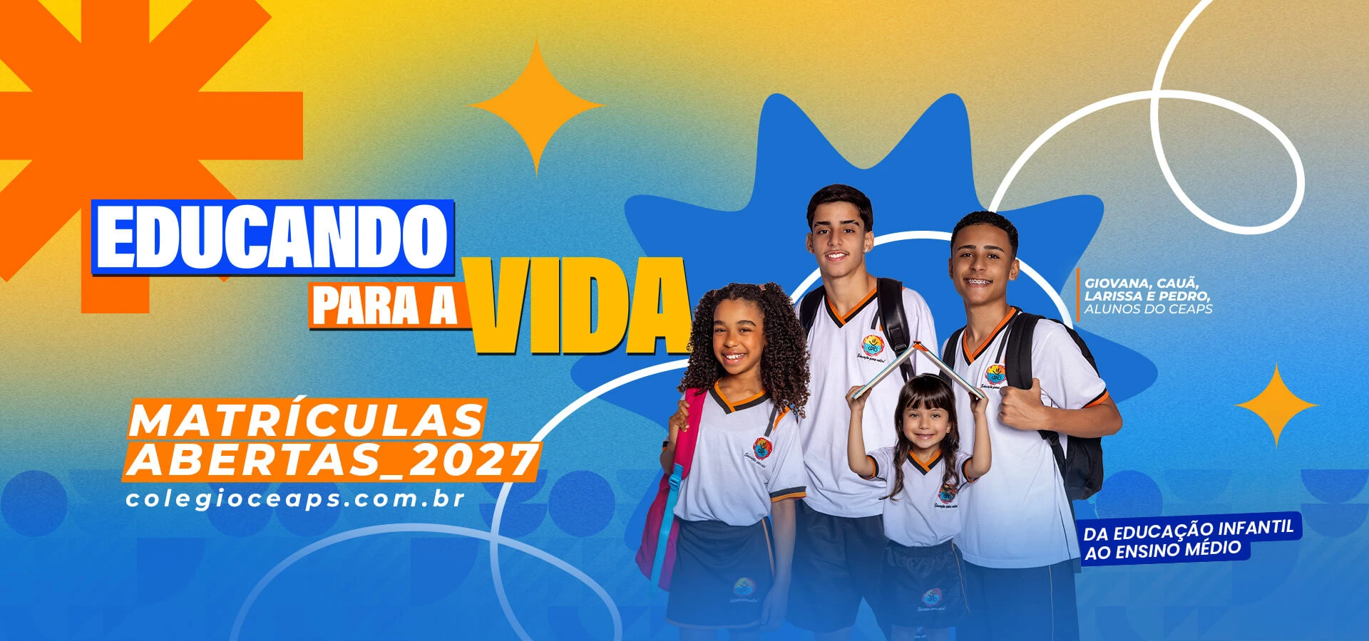 Construir o futuro, hoje. Colégio CEAPS — Matrículas abertas.